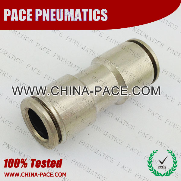PMPU, All metal Pneumatic Fittings with NPT AND BSPT thread, Air Fittings, one touch tube fittings, Pneumatic Fitting, Nickel Plated Brass Push in Fittings